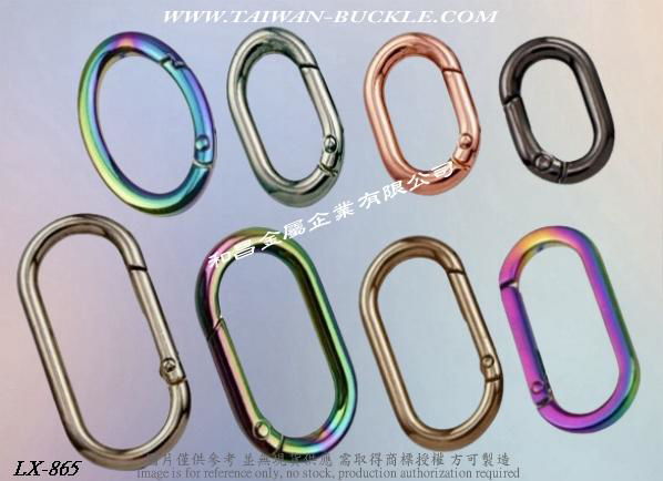 Zinc Alloy Round Spring Snap 5