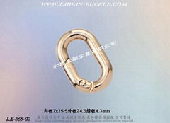 Oval Spring Ring Buckle