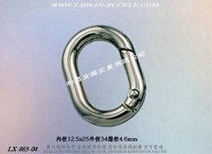 Oval Spring Ring Buckle