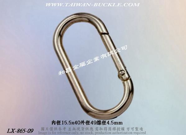 Oval Spring Ring Buckle