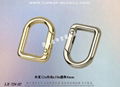 Triangular metal spring buckle