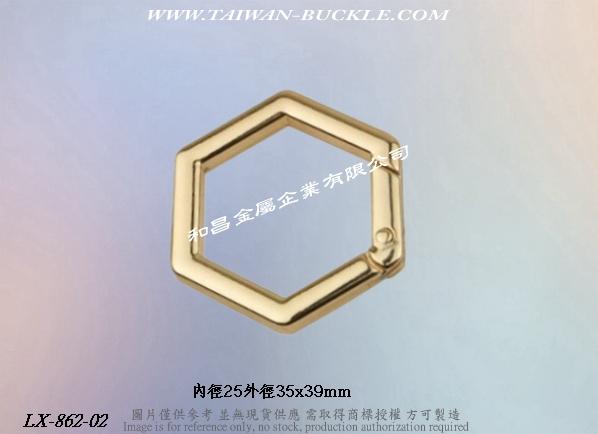 Hexagonal metal spring buckle 2