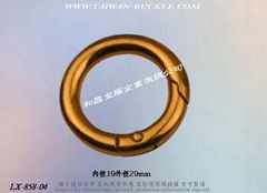 Round Metal Spring Ring Buckle