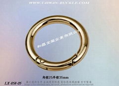 Round Metal Spring Ring Buckle