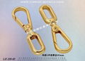 Zinc hook Bag accessories dog buckle leather metal buckle rotation 