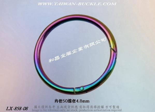 Round Metal Spring Ring Buckle 5