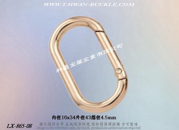 Zinc Alloy Round Spring Snap 5