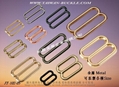 Customized underwear metal adjuster buckle