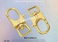 Metal double-ring buckle for straps 12