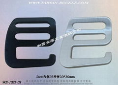 Webbing metal buckles