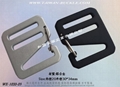 Webbing metal buckles