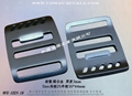 Webbing metal adjustment buckle