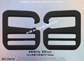Webbing metal buckles