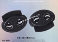 Metal double hole rope stop buckle