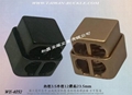 Metal double hole rope stop buckle