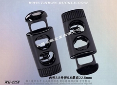 Metal spring rope buckle