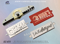 Customized metal nameplate 12