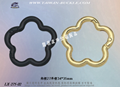 Triangular metal spring buckle