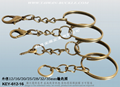 Character shape metal key ring accessories 14
