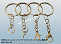 Character shape metal key ring accessories 18