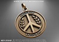Anti-war peace keychain
