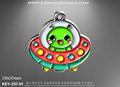 UFO metal charm 10