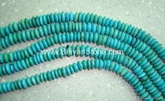 Saucer turquoise beadsYD013