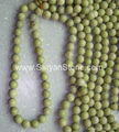 Natural yellow round stone beads(YD027)