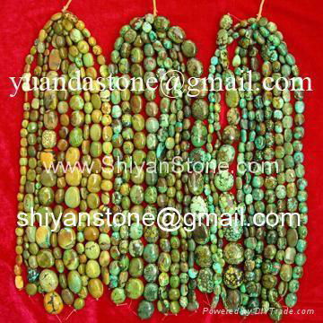 Turquoise oval beads (YD008-4) 2