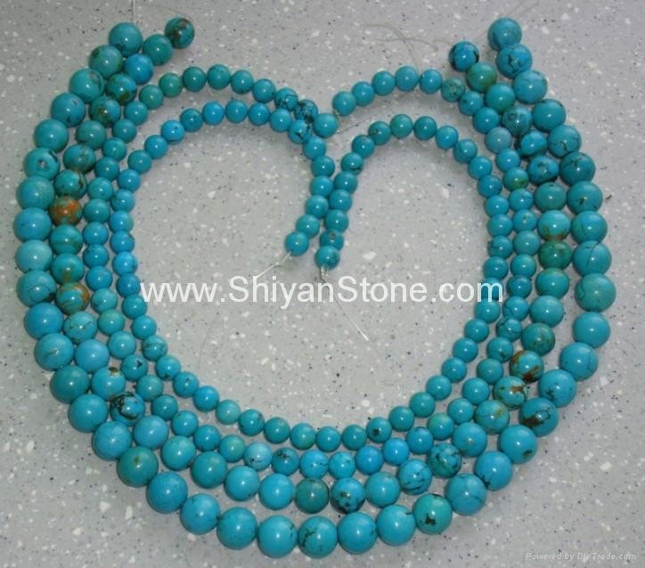 Round turquoise beads(YD001)