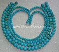 Round turquoise beads(YD001) 1