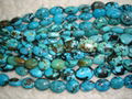 Turquoise big oval beads(YD008-2)