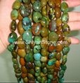 Turquoise oval beads (YD008-4)