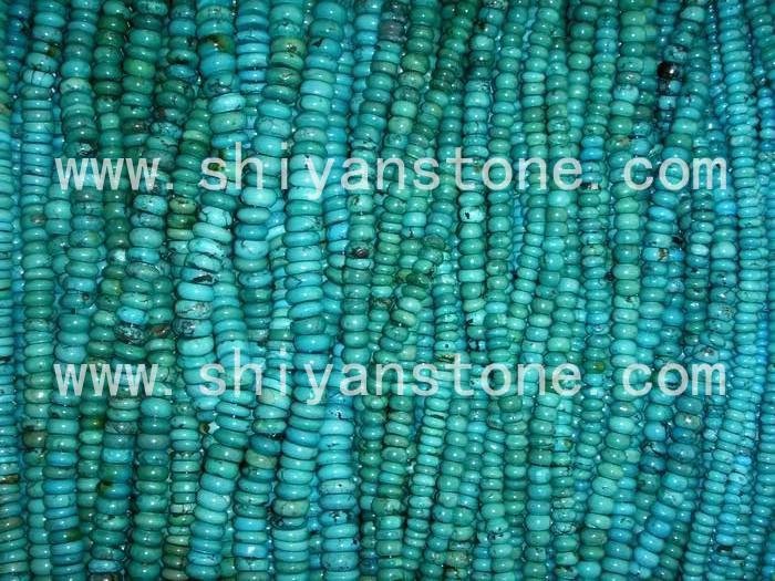 Gemstone(Roundel turquoise beads)YD009-1