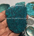 Natural turquoise polished rough slab  YD104 3