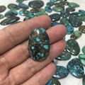 Turquoise freeform cabs (YD022)