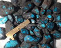 Natural blue webbing Hubei turquoise rough YD101 5