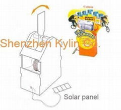 Solar swaying display - POP sign holder