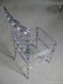 R-NP-U00 Resin Napoleon Chair in Clear