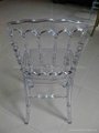 R-NP-U00 Resin Napoleon Chair in Clear