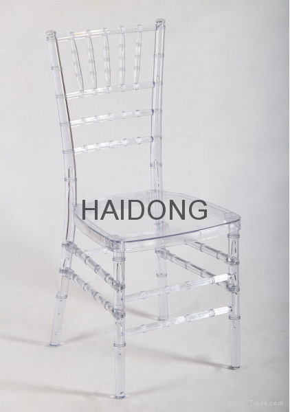 Transparent Clear Resin Chiavari Wedding Party Chair