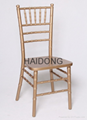 HDW-CV-U01 金色木制美式竹节椅