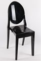 R-GH-V02 Black Resin Victoria Ghost Chair
