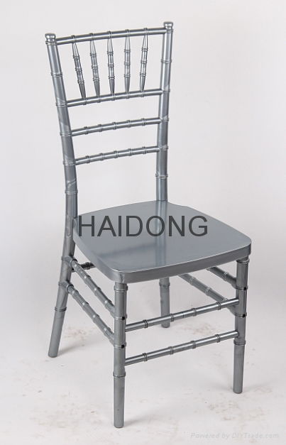 R-CV-U04 Silver Resin Chiavari Banquet Chair