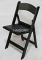 R-FD-C02 Black Plastic Folding Wimbledon Chair