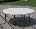 P-T-Y180 Dia.72'' Round Plastic Folding Banquet Table
