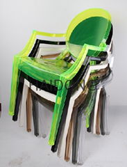 R-GH-L99 Colored Resin Ghost Louis Leisue Arm-Chair