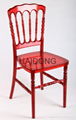 R-NP-U08 Transparent Red Napolean Ice Event Chair 1