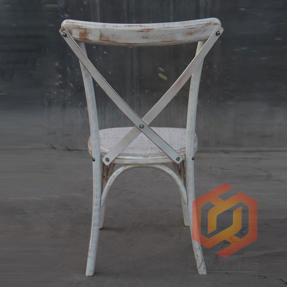 Wood Cross Back Chair