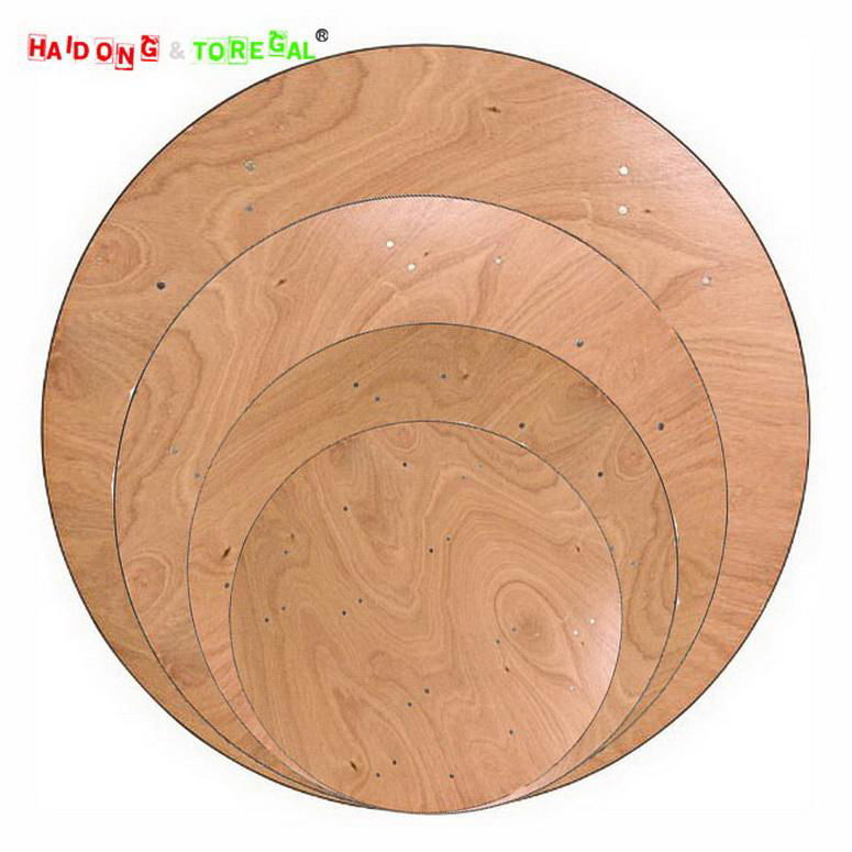 30''/48''/60''/72 Inch Round Commercial Plywood Folding Hotel Events Tables 3